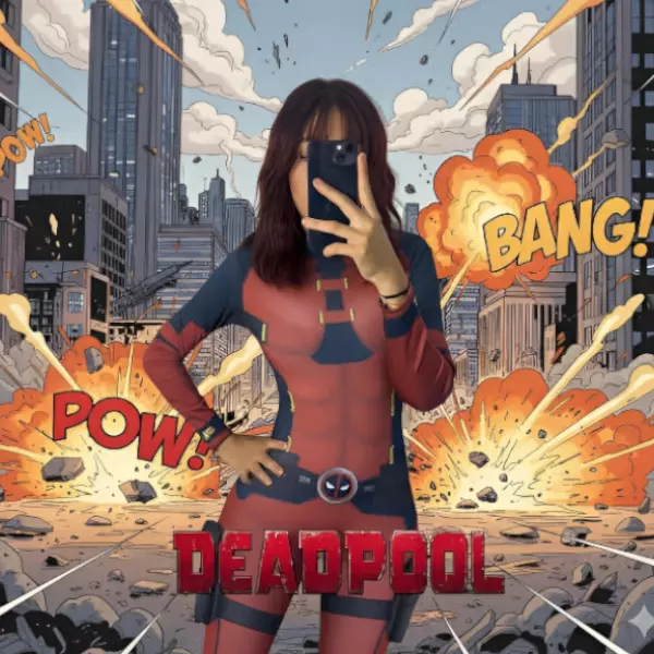 0 - Disfraz de Deadpool para mujer, traje de superhéroe de Marvel