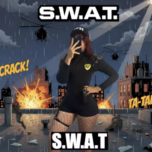 0 - Disfraz de Oficial de S.W.A.T. con arnés y gorra