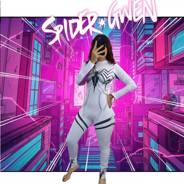 0 - Disfraz de Spider-Gwen (versión Venom) para mujer
