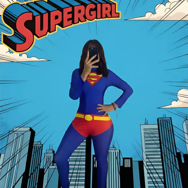 0 - Disfraz de Supergirl para mujer de DC Comics