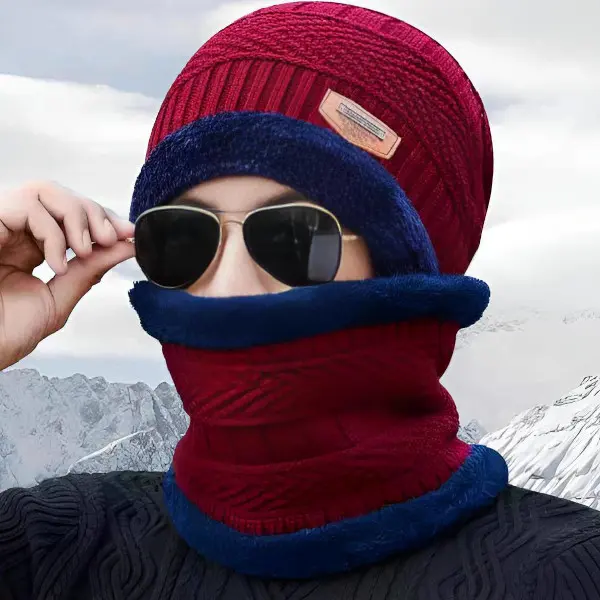 0 - Gorro con cuellera para invierno